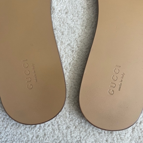Gucci slide, Gucci fringe leather Horsebit slides, sandals,size 39.5 - Picture 3 of 4